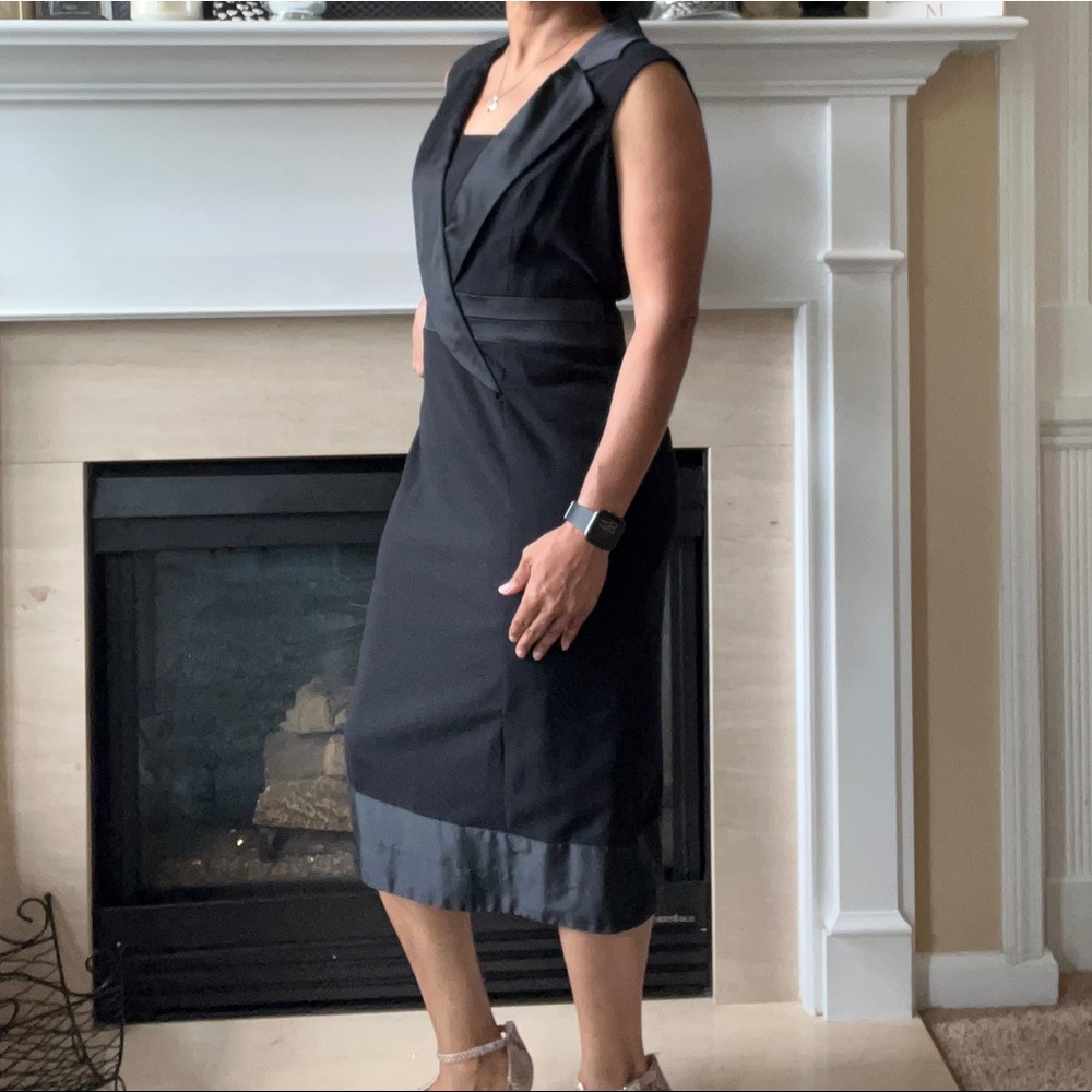 💥Host Pick💥 Vintage Anne Klein NY Black Tuxedo Dress, 14